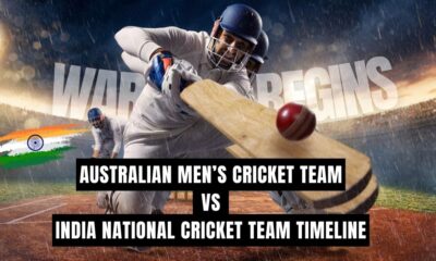 australian men's cricket team vs india national cricket team timeline